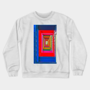 Beach Huts - Saltburn - Abstract Crewneck Sweatshirt